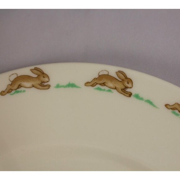 Royal Doulton Bunnykins Bone China 6" Cereal Bowl & 8" Salad Plate EUC - Picture 6 of 10